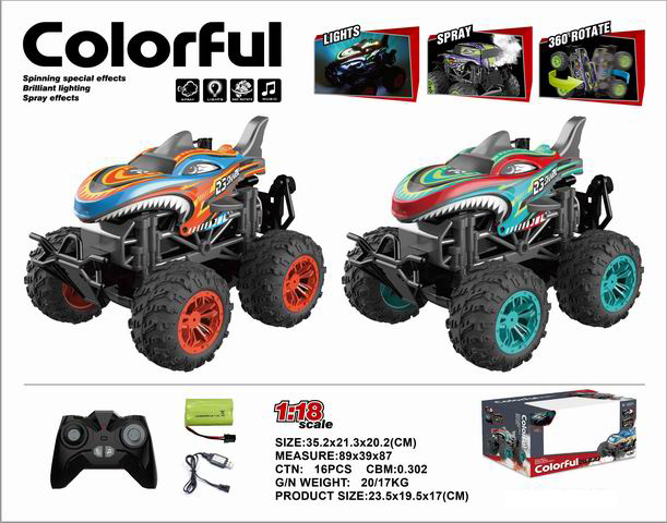 CAMION TIBURON R/C C/LUCES Y SONIDOS 1:18 (YKY-3464A.jpg)
