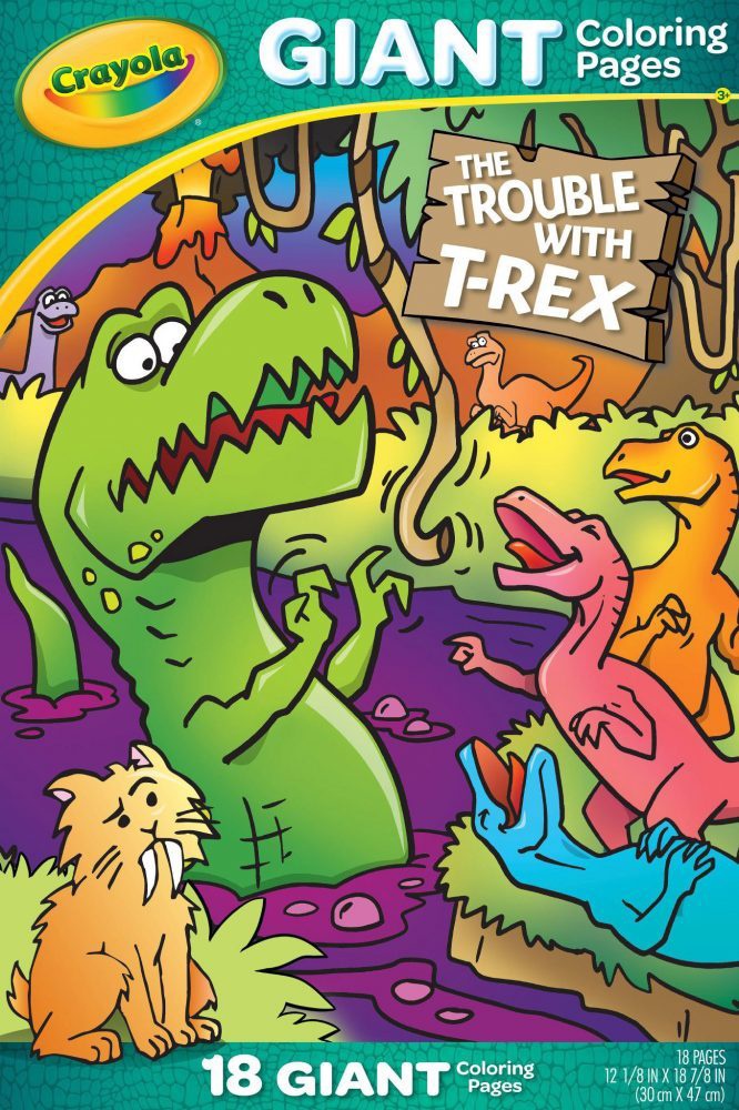 LIBRO P/COLOREAR GIGANTE T-REX