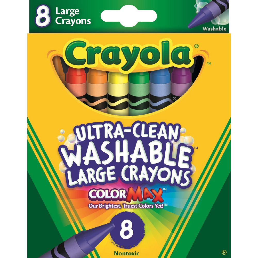 CRAYONES LAVABLES 8 PZ
