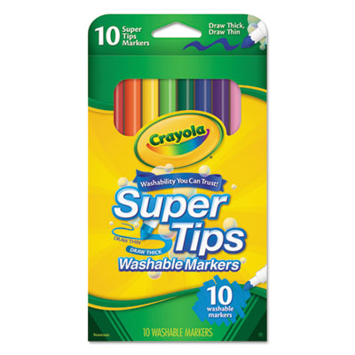 MARCADORES SUPER TIPS LAVABLES 10 PZ