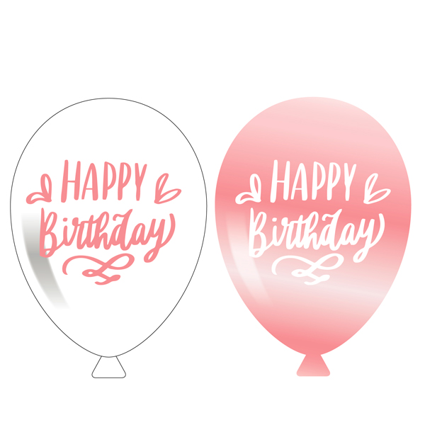 GLOBOS LATEX HAPPY BIRTHDAY 4
