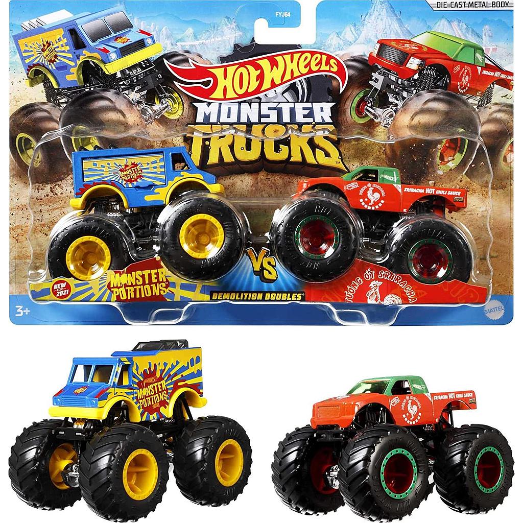 HOT WHEELS CAMION MONSTRUO 1:64 2 PZ