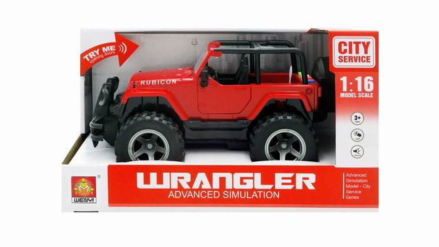 JEEP WRANGLES C/LUCES Y SONIDO ROJO