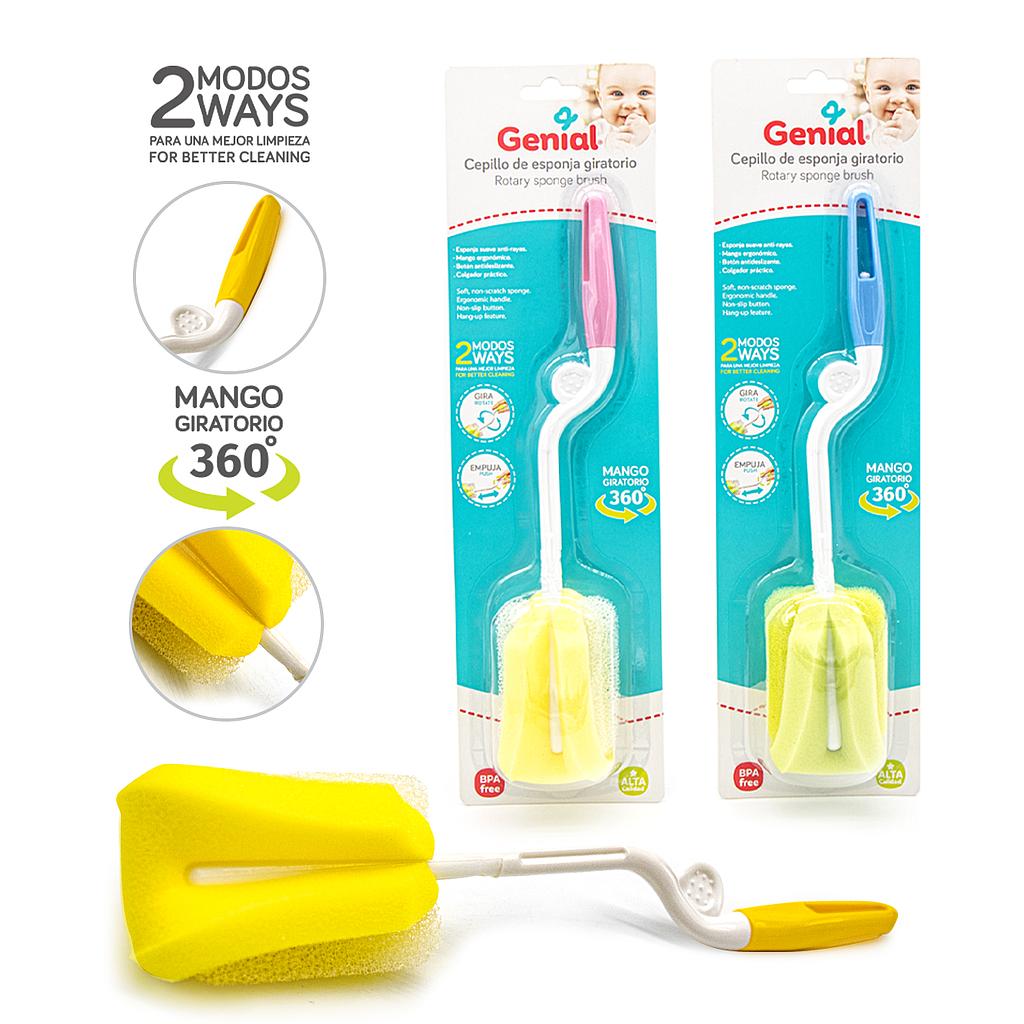 CEPILLO DE ESPONJA GIRATORIO PARA BIBERON