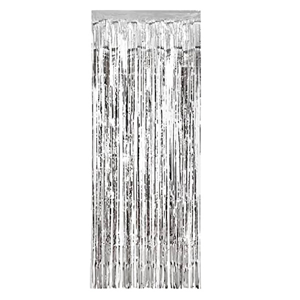 CORTINA DECORATIVA 121CMX182CM PLATEADO