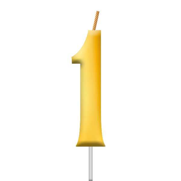 VELA DORADO NUMERO #1