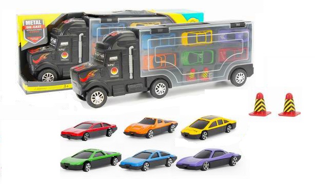 CAMION TRANSPORTADOR FREE WHEEL 9 PZ