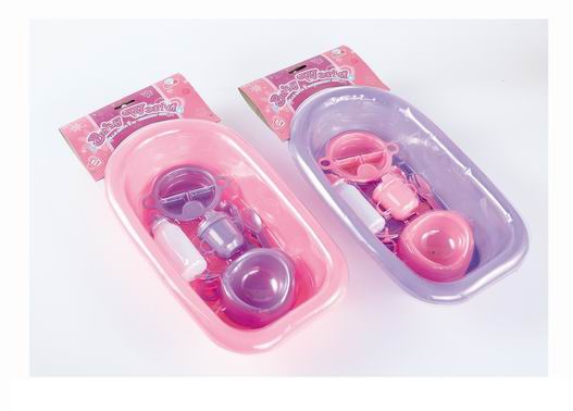 BAÑERA P/MUÑECAS CON ACCESORIOS