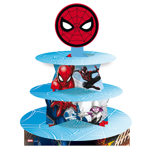 TORRE PARA CUPCAKE SPIDERMAN