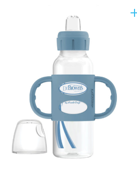 BIBERÓN B-ESTRECHA + ASAS AZUL 8OZ