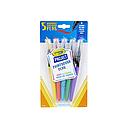 SET DE 5 PINCELES PARA PINTAR LAVABLES SIN GOTEO