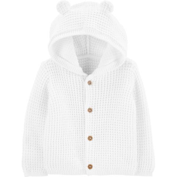 F21 LBB N WHITE CARDIG