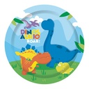 PLATOS PIÑATERIA DINO 7"