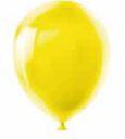 GLOBOS 12" AMARILLO 15 PZ