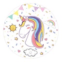 PLATOS PIÑATERIA UNICORNIO 7"