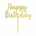 LETRETO "HAPPY BIRTHDAY" DORADO