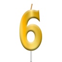 VELA DORADO NUMERO #6