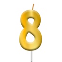 VELA DORADO NUMERO #8
