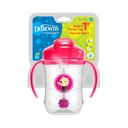 VASO C/PAJILLA BABY 9 OZ ROSADA