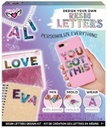 KIT DE DISEÑO DE ACCESORIOS DE DIJES DE LETRAS DE RESINA
