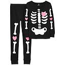 FA23 KG 2PC COTTON PJ G SKELETON PRT