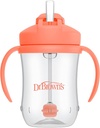 VASO C/PAJILLA BABY 9 OZ CORAL